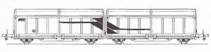 Four-axle wagon, model Laaims (JR)